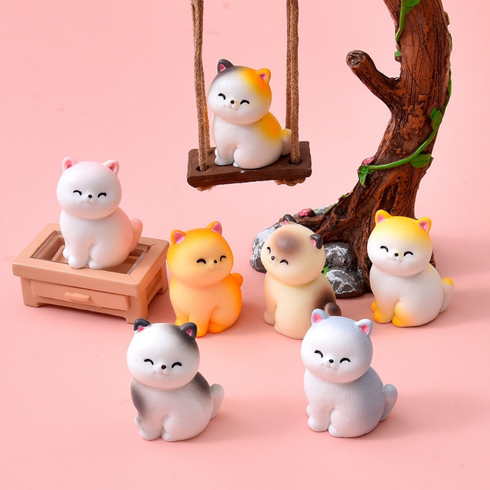 Bonsai Garden Gift - 8 Peças de Figuras Miniatura de