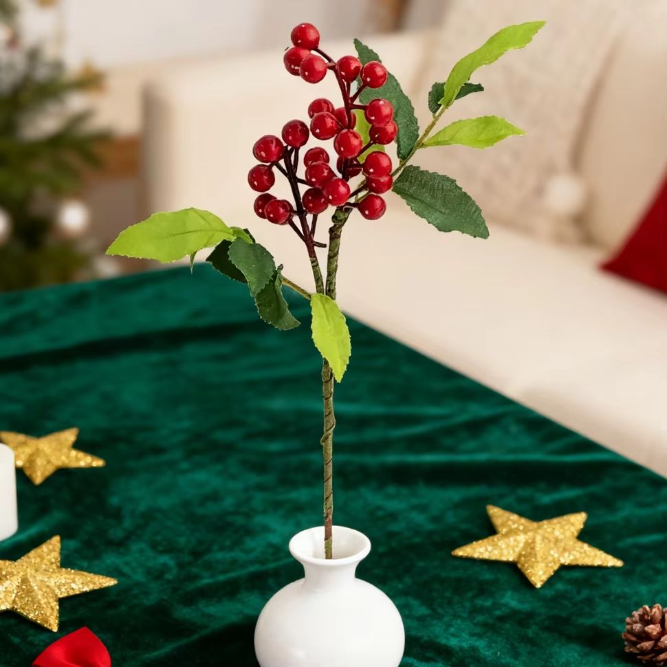 Bonsai Garden Gift - Plantas Artificiais Holly com Pequenos Frutos