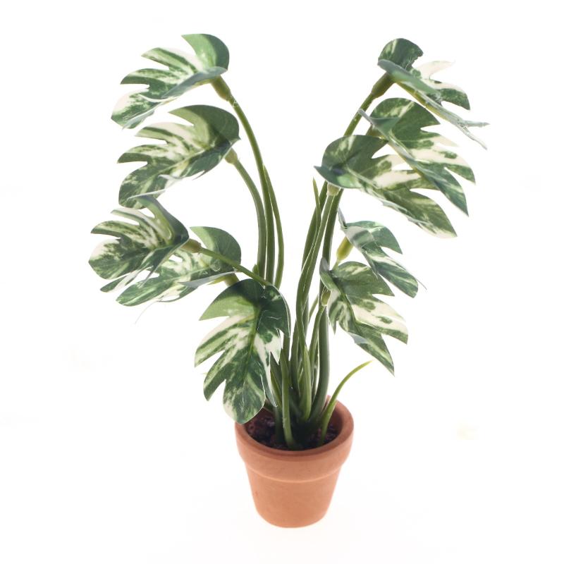 Bonsai Garden Ornaments - Novo. 1PC Planta Verde Monstera em