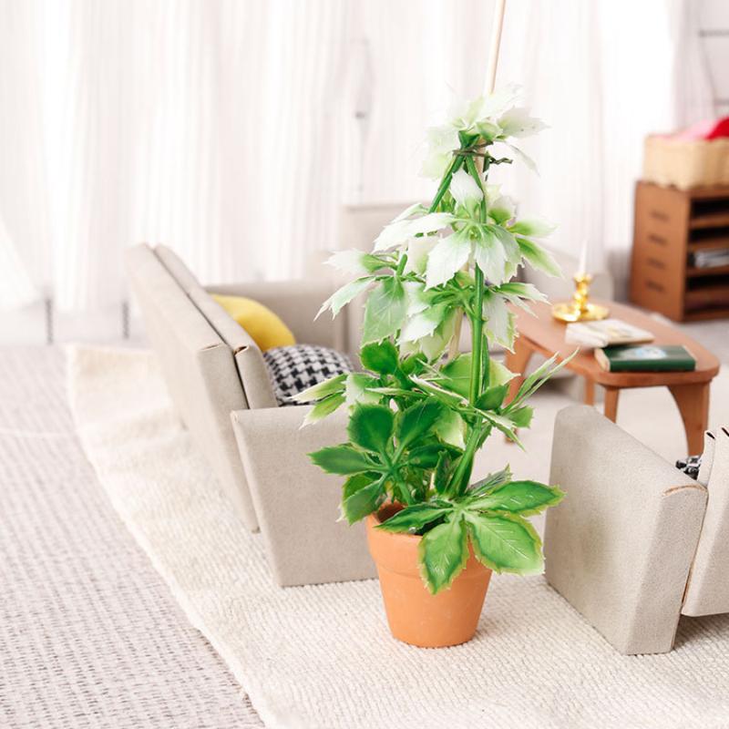1/12 casa de bonecas simulação - Bonsai Garden Ornaments avaliação e preço