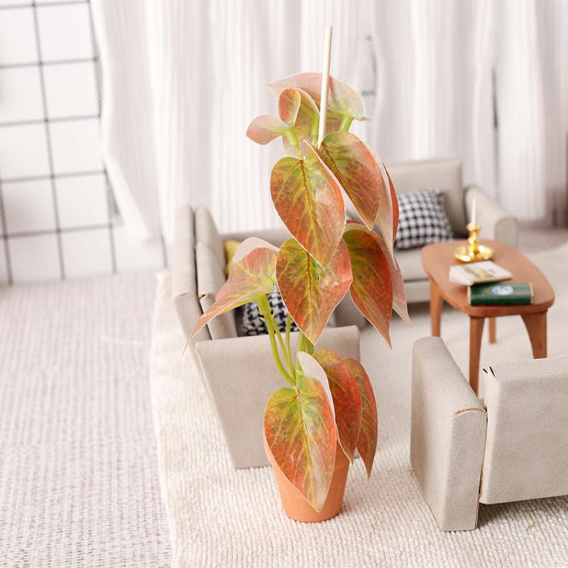 1/12 casa de bonecas simulação - Bonsai Garden Ornaments avaliação e preço