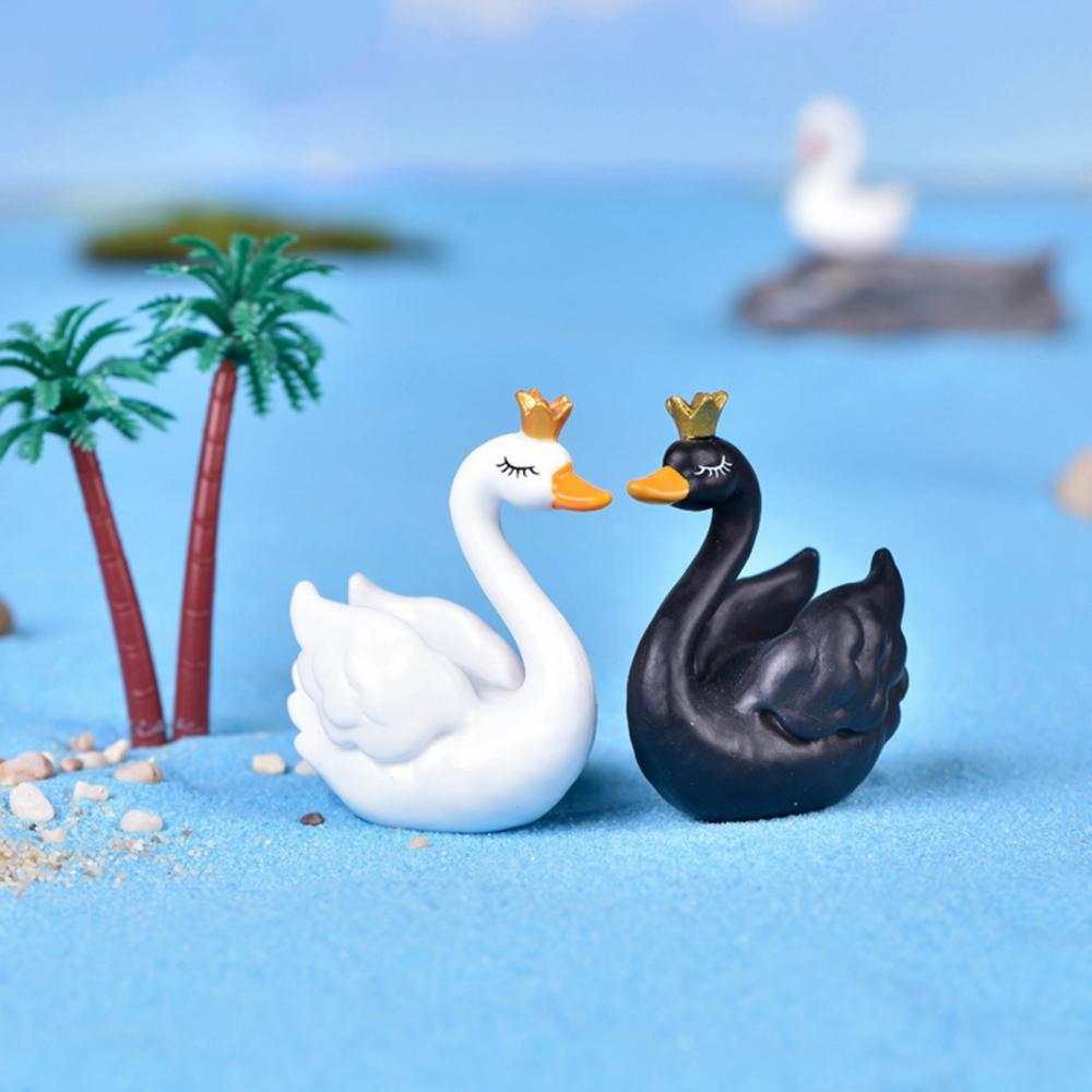 5cm casal amantes cisne mini a - Bonsai Garden Gift avaliação e preço