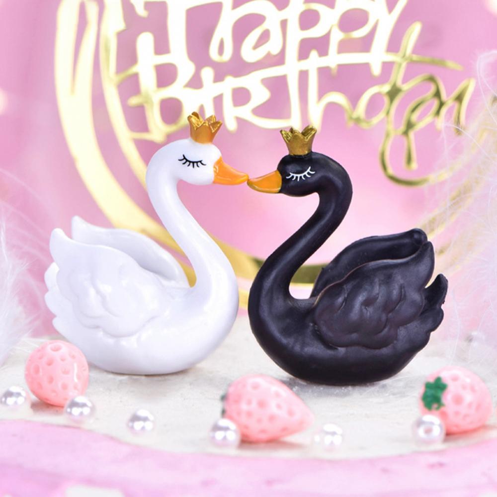 5cm casal amantes cisne mini a - Bonsai Garden Gift avaliação e preço