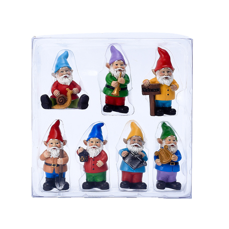 7 pçs/set miniatura engraçado  - Bonsai Garden Gift avaliação e preço
