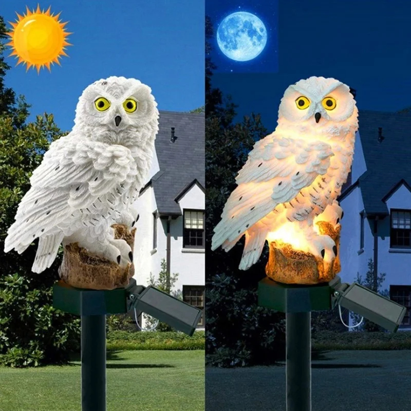 Estátua de Coruja Solar com Lu - Bonsai Garden Ornaments avaliação e preço
