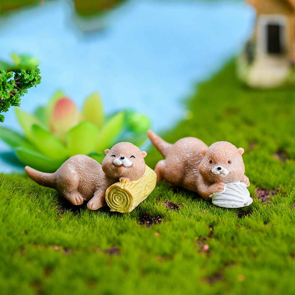 Mini estatueta lontras para de - Bonsai Garden Gift avaliação e preço