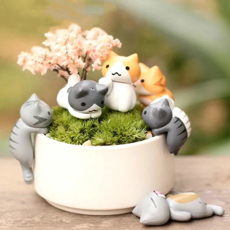 6 pçs/set dos desenhos animado - Bonsai Garden Gift avaliação e preço