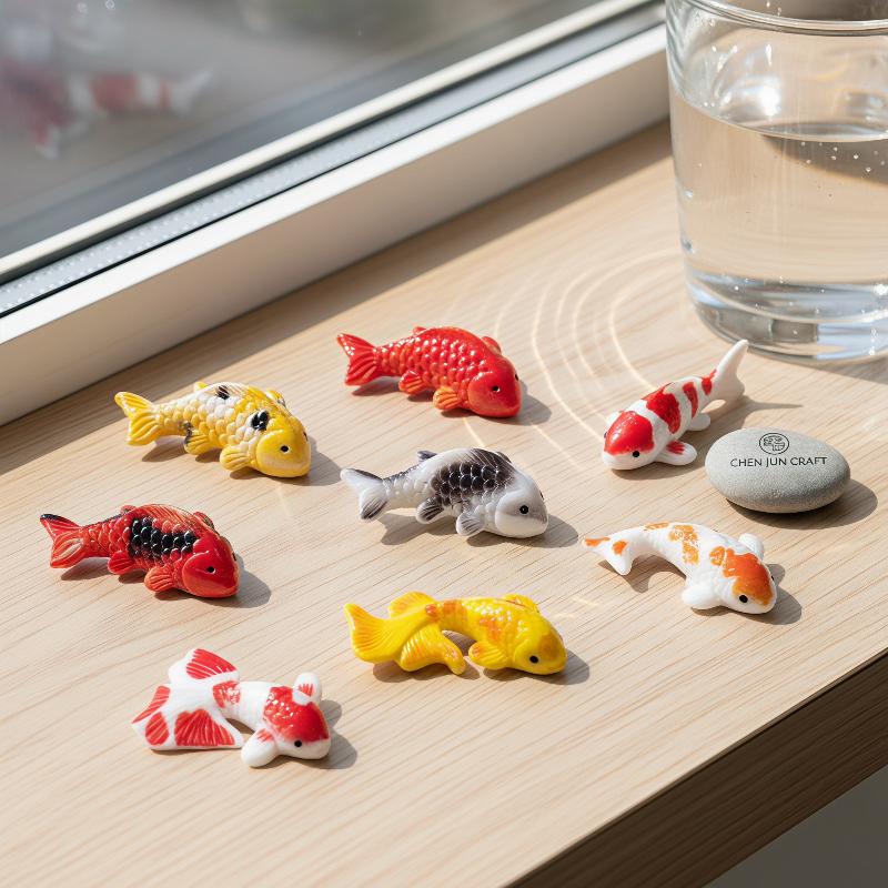 Mini Figuras de Peixe Koi em R - Bonsai Garden With Koi Pond avaliação e preço