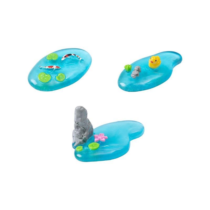 Mini Ornamentos de Resina para - Bonsai Garden With Koi Pond avaliação e preço